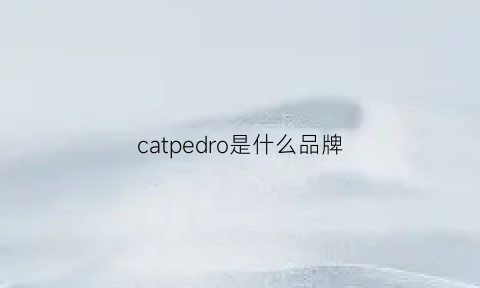 catpedro是什么品牌