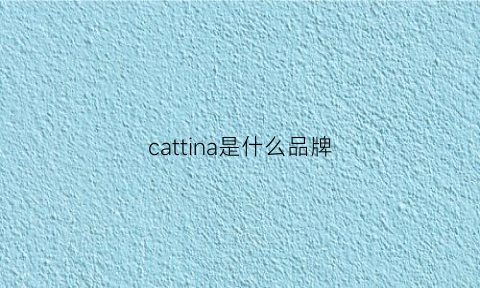 cattina是什么品牌