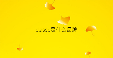 classc是什么品牌(classlcwear是什么牌子的服装)