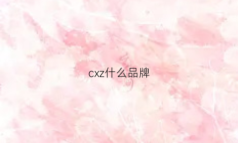 cxz什么品牌(zcx是什么牌子)