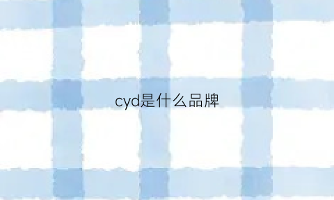 cyd是什么品牌(cycy什么品牌)