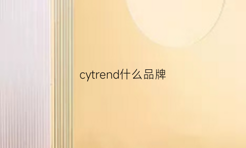 cytrend什么品牌(cygnett什么牌子)