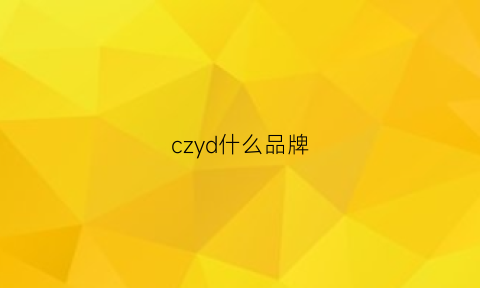 czyd什么品牌