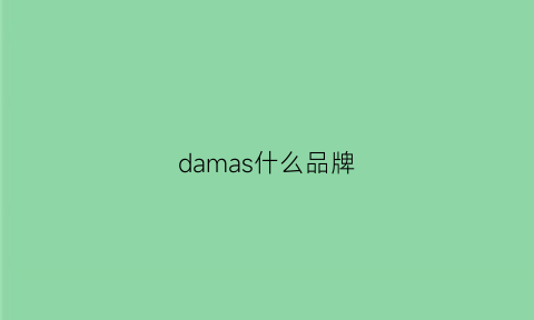 damas什么品牌(dasim是什么牌子)