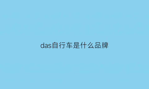 das自行车是什么品牌(sladda自行车)