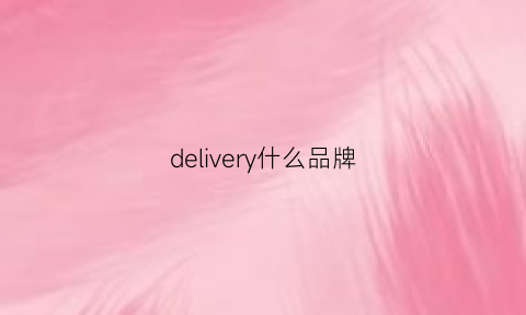 delivery什么品牌(deliver是什么意思)