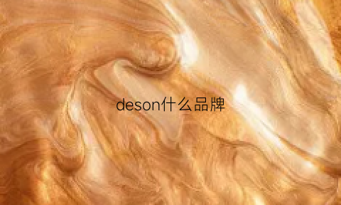 deson什么品牌(dgson什么品牌)