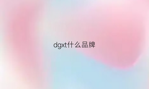 dgxt什么品牌