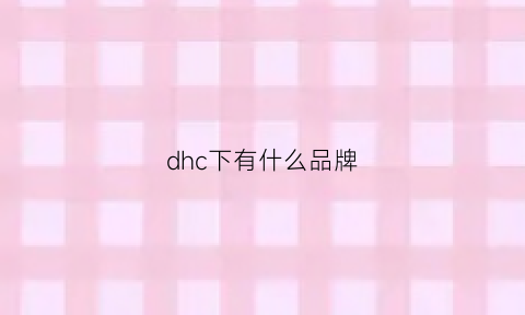 dhc下有什么品牌(dhc是哪个集团旗下的)