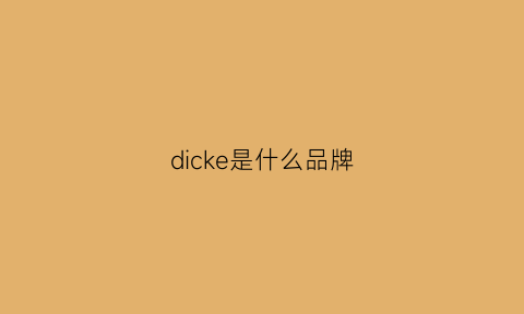 dicke是什么品牌(dikers什么品牌)