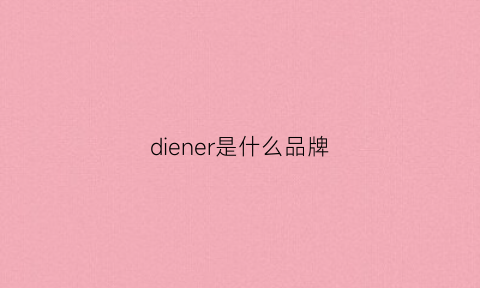 diener是什么品牌(diewelle是什么品牌)