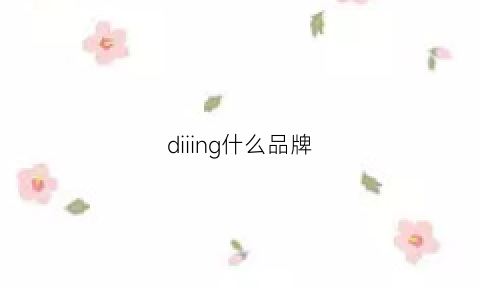 diiing什么品牌(diode是什么品牌)