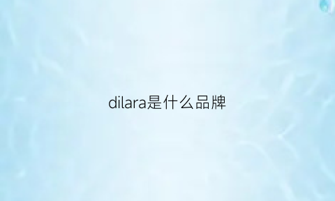 dilara是什么品牌(dillards是什么牌子)