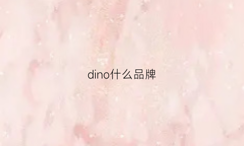 dino什么品牌(dine品牌)