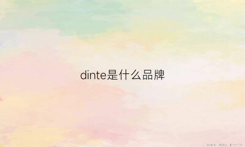 dinte是什么品牌