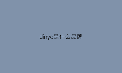 dinyo是什么品牌(dinky什么品牌)