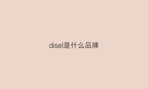 disel是什么品牌