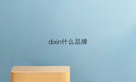 dixin什么品牌(dixie是什么品牌的衣服)