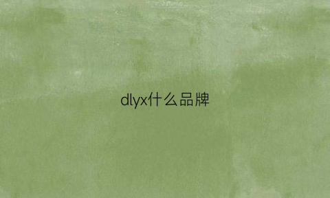 dlyx什么品牌(dlx什么牌子)