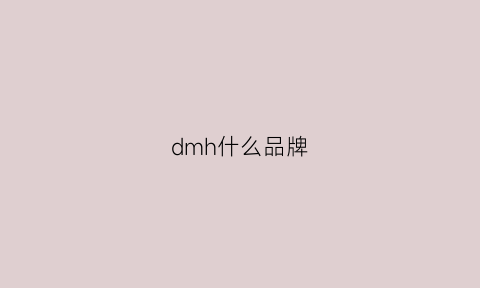 dmh什么品牌(dmx是什么牌子)