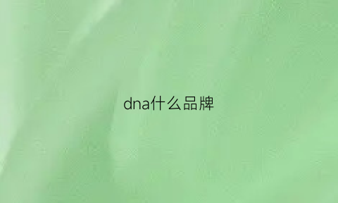 dna什么品牌