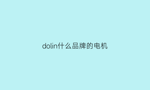 dolin什么品牌的电机