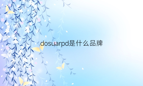 dosuarpd是什么品牌(doso是什么品牌)