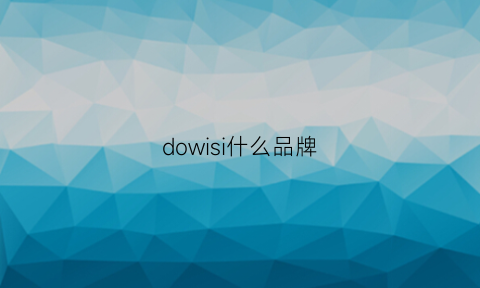 dowisi什么品牌