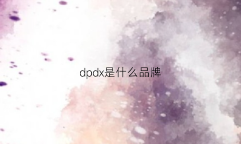 dpdx是什么品牌(dph是什么品牌)