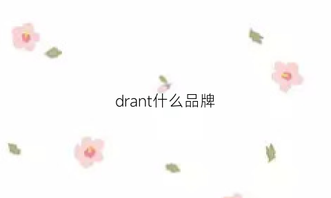 drant什么品牌(drnwdrd什么牌子)