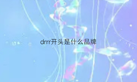 drrr开头是什么品牌(dr开头的衣服牌子)