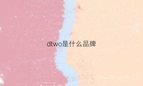 dtwo是什么品牌