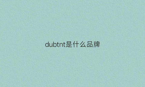 dubtnt是什么品牌