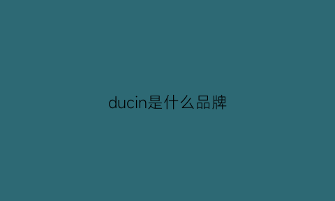 ducin是什么品牌(dulcea是什么品牌啊)