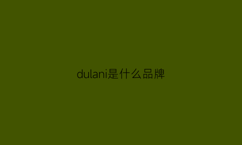 dulani是什么品牌