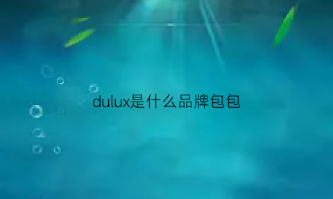 dulux是什么品牌包包(dubaolu是什么品牌的包)