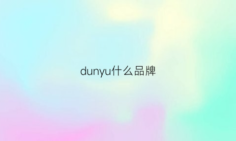 dunyu什么品牌