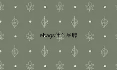 ebags什么品牌(ebase是什么牌子)