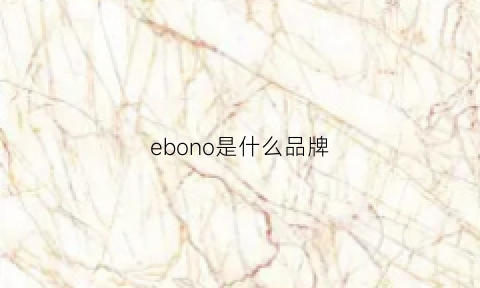 ebono是什么品牌(ebonlan是什么牌子)