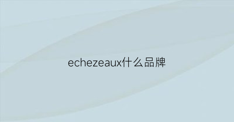 echezeaux什么品牌(elec是什么牌子)