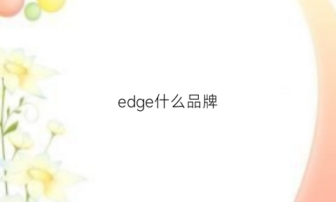 edge什么品牌