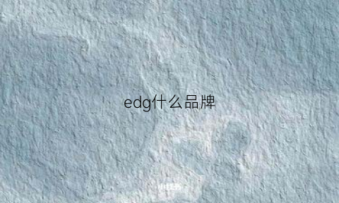 edg什么品牌(edg是什么公司的)