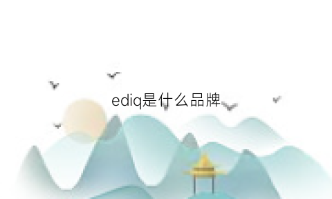 ediq是什么品牌(edish品牌是德国的吗)