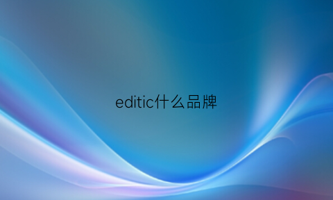 editic什么品牌(idec是什么牌子)