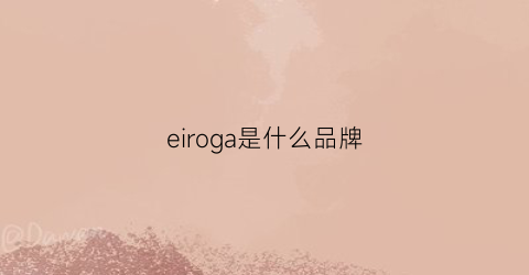 eiroga是什么品牌(eceiro是什么档次)