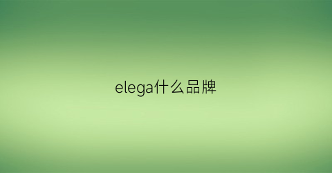 elega什么品牌(elago是什么牌子)