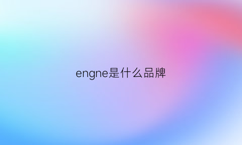 engne是什么品牌(ensign是什么品牌)