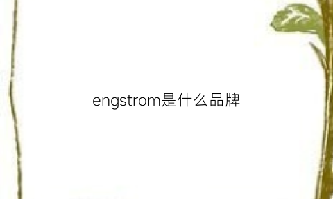 engstrom是什么品牌