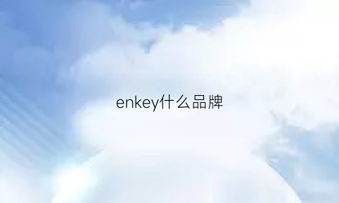 enkey什么品牌(enk这个牌子怎样)