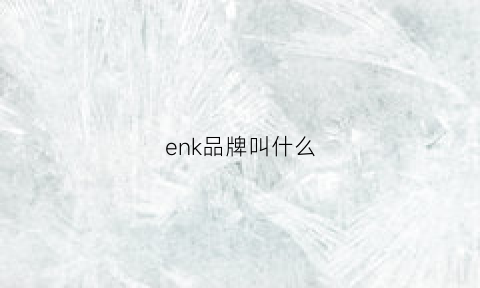 enk品牌叫什么(enzoken是什么牌子)